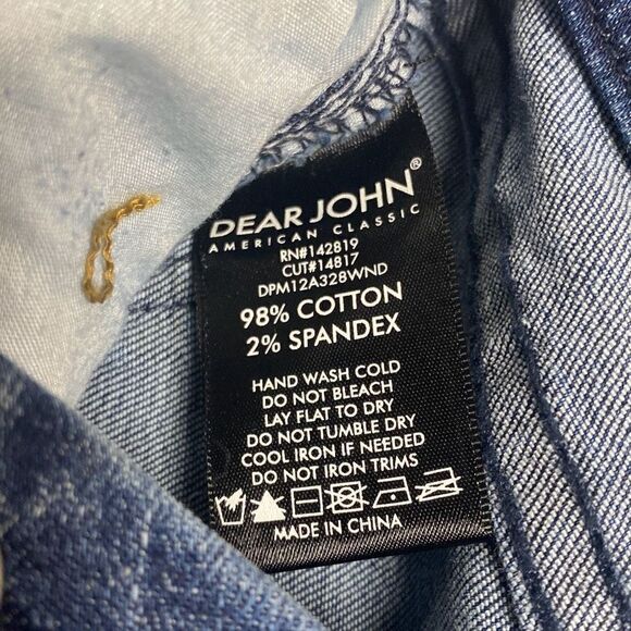 Dear John Skinny Crop Pearl Detail Jeans Size 28 NEW - Picture 7 of 8